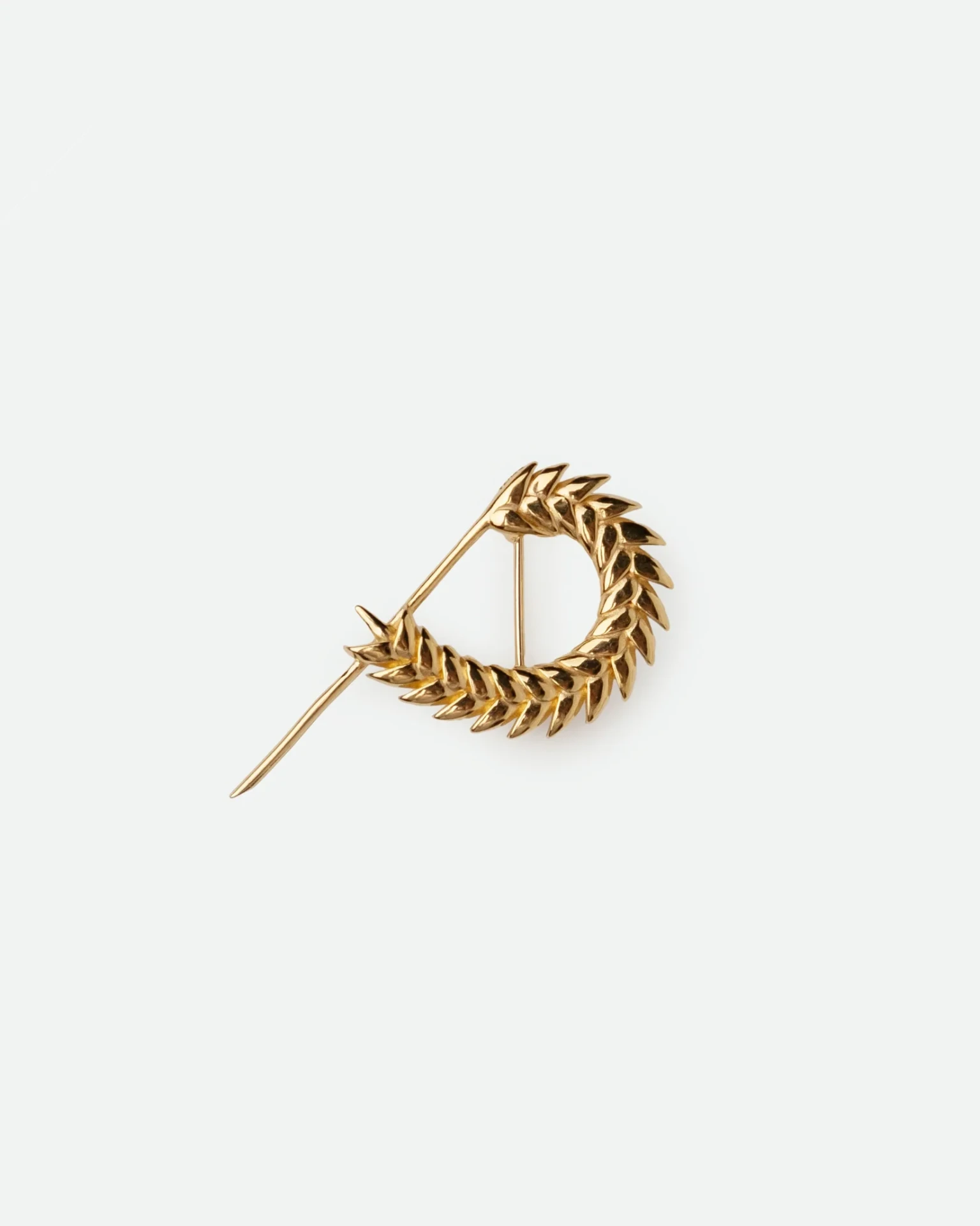 SPIKELET MEDIUM BROOCH IN GOLD
