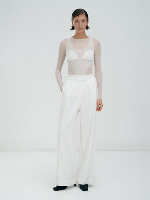 LONG-SLEEVE BODYSUIT IVORY