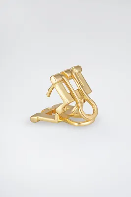 ESSENTIAL BINDER MONO EARRING 18 K gold plated