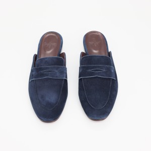 SLIPPERS HOPE BLUE SUEDE 40