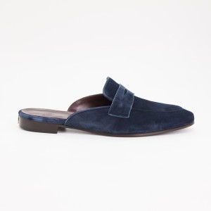 SLIPPERS HOPE BLUE SUEDE 40