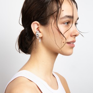 BLOWN CHARM EAR CUFF CLEAR SR - RH 