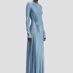 LONG SLEEVE TWIST DETAIL GOWN 