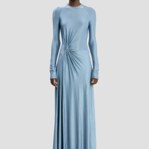 LONG SLEEVE TWIST DETAIL GOWN 