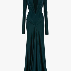 LONG SLEEVE CUT-OUT GOWN