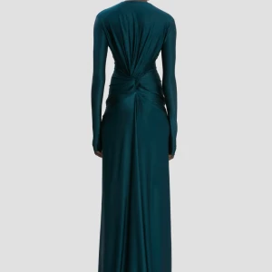 LONG SLEEVE CUT-OUT GOWN