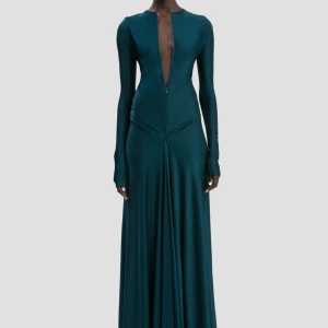 LONG SLEEVE CUT-OUT GOWN