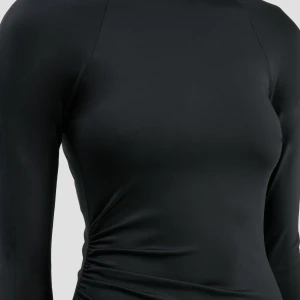 LONG SLEEVE MIDI DRESS IN BLACK