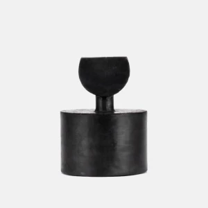 BOUGIE TOTEM HALFMOON SMALL12X10 (BLACK UDDU) 