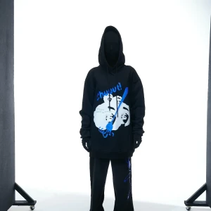 PANTS “TEMPORARY STUFF” IN BLACK