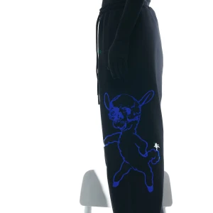 PANTS “TEMPORARY STUFF” IN BLACK