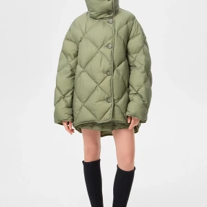 PUFFER JACKET OLIVE GREEN