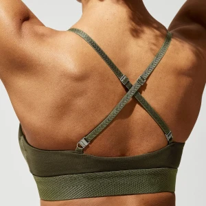 W-SCOOP BRALETTE OLIVE GREEN