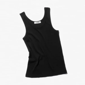 W-RIB TANK TOP BLACK