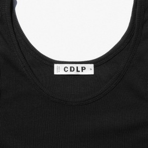 W-RIB TANK TOP BLACK
