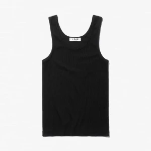 W-RIB TANK TOP BLACK