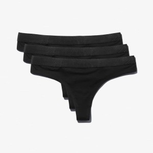 3 X THONG BLACK