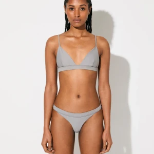 W - TRIANGLE TOP AND BIKINI BRIEF IN SLATE
