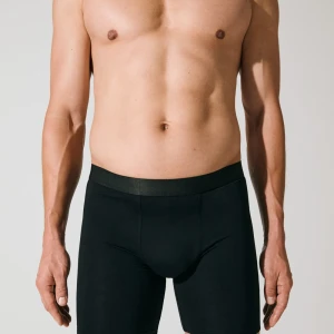3 X BOXER BRIEF LONG BLACK