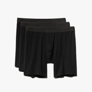 3 X BOXER BRIEF LONG BLACK