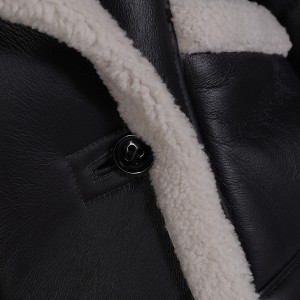 MARA SHEARLING JACKET IN BLACK