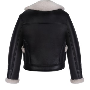 MARA SHEARLING JACKET IN BLACK