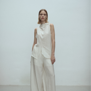 AMANI WIDE LEG TROUSERS OAT