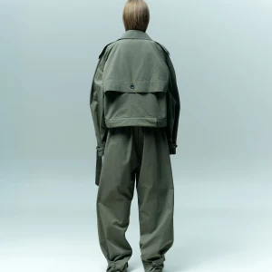 KHAKI BAGGY PANTS