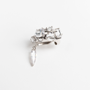 BLOWN CHARM EAR CUFF CLEAR SL - RH