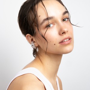 BLOWN CHARM EAR CUFF CLEAR SL - RH