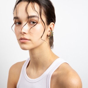 BLOWN CHARM EAR CUFF OLIVEGREEN SL - RH