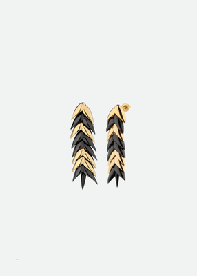 BURNED SPIKELET MEDIUM EARRINGS