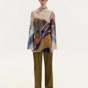 CHIFFON BLOUSE IN ABSTRACT PRINT