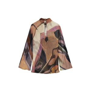 CHIFFON BLOUSE IN ABSTRACT PRINT