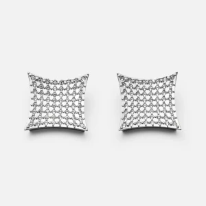 CHUNK EARRINGS LARGE PAVE