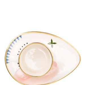 SET OF 2 COFFEE MUGS AND SAUCERS VESNA MULTI