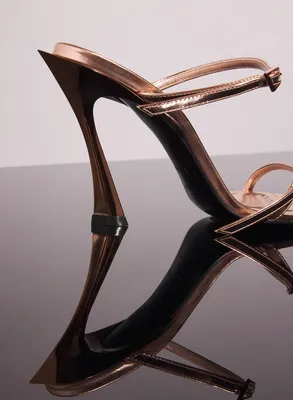 COPPER LEATHER FANG 95 SANDALS
