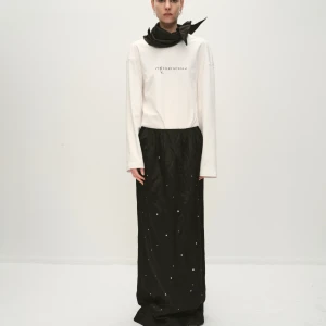 COSMO EMBELLISHED SKIRT IN BLACK