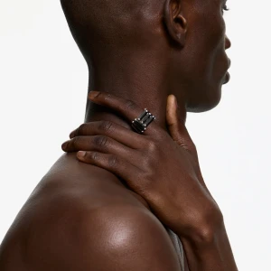 CRYSTALLISED ARMOUR RING BLKCZ - RH