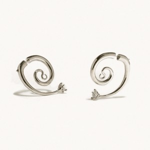 DIAMANTI SERPENT PIERCINGS IN SILVER