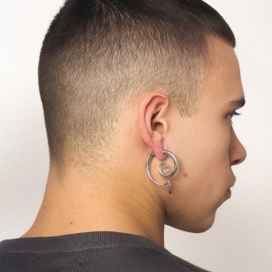 DIAMANTI SERPENT PIERCINGS IN SILVER