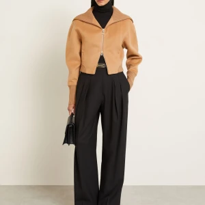 DOUBLE FACED BOMBER JACKET IN CAMEL