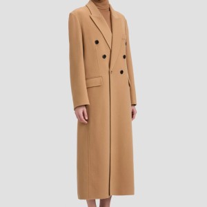 DOUBLE FACED OVERCOAT IN CAMEL 
