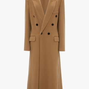 DOUBLE FACED OVERCOAT IN CAMEL 