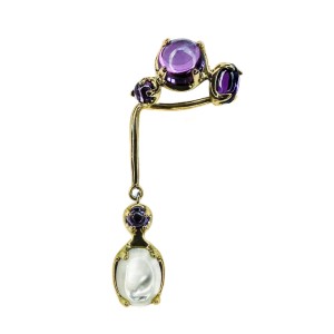 DRIP PUNK EAR CUFF IN GOLD 