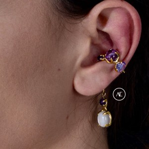 DRIP PUNK EAR CUFF IN GOLD 
