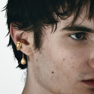 ALIEN DROP EAR CUFF  GOLD