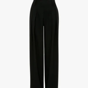 HIGH WAIST CINCH TROUSER IN BLACK 