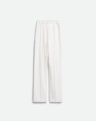 HIGH-WAISTED TROUSERS IN WHITE