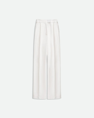 HIGH-WAISTED TROUSERS IN WHITE
